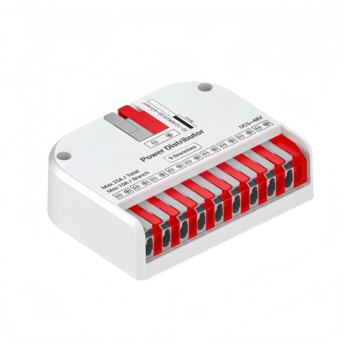 LED-strip fordeler - Hub med 9 utganger, 25A