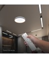 V-Tac 40W LED taklampe med fjernkontroll - 3-i-1 CCT, dimbar, trefinish, Designer Domelight