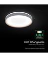 V-Tac 60W Designer taklampe med fjernkontroll - 3-i-1 CCT, dimbar, trefinish