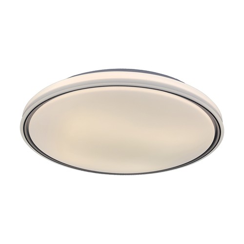 60W LED designer taklampe med fjernkontroll - 3-i-1 CCT, dimbar, sort ring, inkl. lyskilde