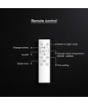 60W LED designer taklampe med fjernkontroll - 3-i-1 CCT, dimbar, sort ring, inkl. lyskilde