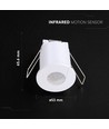 V-Tac infrarød bevegelsessensor - Hvit, IP20, maks 400W LED