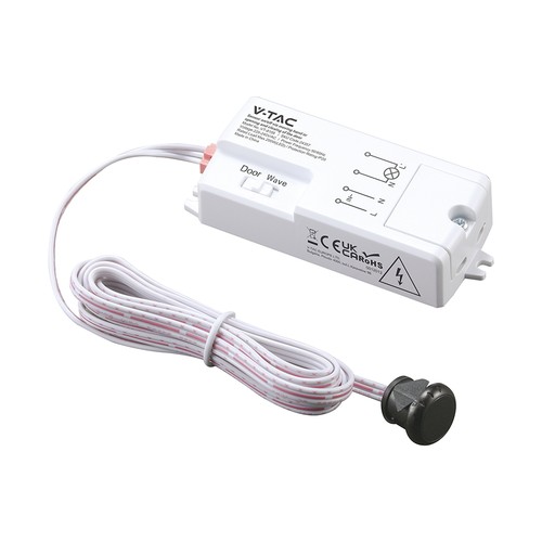 V-Tac infrarød bevegelsessensor - Hvit, 2-i-1, maks 200W LED, IP20 innendørs