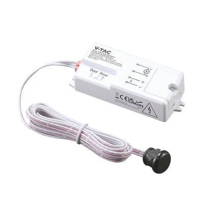 V-Tac infrarød bevegelsessensor - Hvit, 2-i-1, maks 200W LED, IP20 innendørs