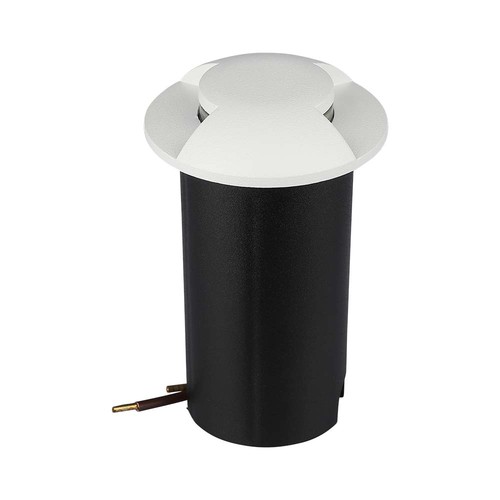 V-Tac 1W LED nedgravningsspot - IP67, hvitt hus, 6400K