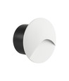 3W LED innfelt spot for trapper - Rund, hvit, IP65, 3000K