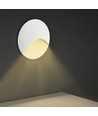 3W LED innfelt spot for trapper - Rund, hvit, IP65, 3000K