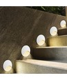 3W LED innfelt spot for trapper - Rund, hvit, IP65, 3000K