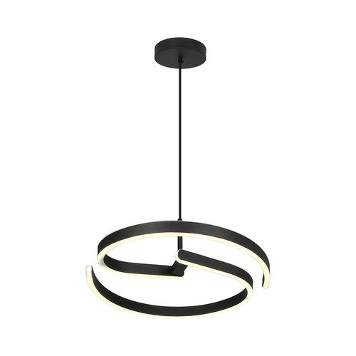 25W LED designerpendel - Ø40cm, Sandy Black, 4000K, dekorativ taklampe