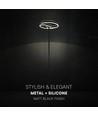 25W LED designer gulvlampe - Ø30 x 142cm, mattsort, 4000K