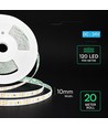 V-Tac 20m 8W/m Ultra Long LED-stripe - 24V, IP20, 3000K