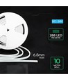 V-Tac 10m 9W/m Neon Flex LED - 24V, IP65, 6500K, kald hvit