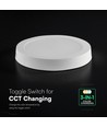 V-Tac 18W Ø22,5cm BACKLIT påbygd panel - 3-i-1 CCT, CREE, 6 års garanti