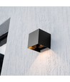 V-Tac 9W Solara vegglampe med sensor - Solcelle, IP65, 3-i-1 CCT, sort