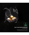 V-Tac 9W Solara vegglampe med sensor - Solcelle, IP65, 3-i-1 CCT, sort