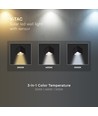 V-Tac 9W Solara vegglampe med sensor - Solcelle, IP65, 3-i-1 CCT, sort
