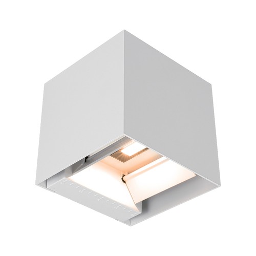 V-Tac 9W Solara vegglampe med sensor - IP65, hvit, 3-i-1 CCT, solcelle