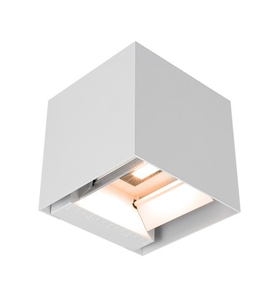 V-Tac 9W Solara vegglampe med sensor - IP65, hvit, 3-i-1 CCT, solcelle