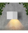 V-Tac 9W Solara vegglampe med sensor - IP65, hvit, 3-i-1 CCT, solcelle