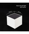 V-Tac 9W Solara vegglampe med sensor - IP65, hvit, 3-i-1 CCT, solcelle