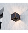 V-Tac 9W Solara vegglampe med sensor, CCT - IP65, Cortenfarget, solcelle