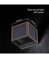V-Tac 9W Solara vegglampe med sensor, CCT - IP65, Cortenfarget, solcelle