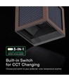 V-Tac 9W Solara vegglampe med sensor, CCT - IP65, Cortenfarget, solcelle