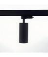 10W 3-faset RA97 skinnespot - Dimbar, 110lm/W, sort