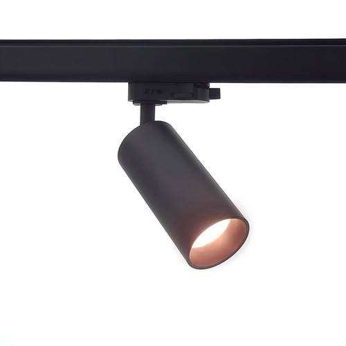 10W 3-faset RA97 skinnespot - Dimbar, 110lm/W, sort