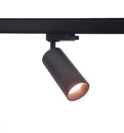 10W 3-faset RA97 skinnespot - Dimbar, 110lm/W, sort