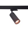 10W 3-faset RA97 skinnespot - Dimbar, 110lm/W, sort
