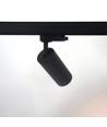 10W 3-faset RA97 skinnespot - Dimbar, 110lm/W, sort