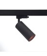 10W 3-faset RA97 skinnespot - Dimbar, 110lm/W, sort