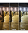 5m 10W/m Vanntett COB CCT LED-strip RA90 - 24V DC, IP68, 576 LED pr. meter