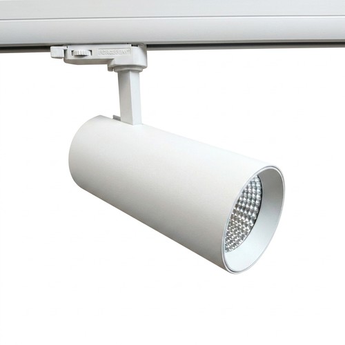 Outlet: 30W LED skinnespot - 3-faset, hvit, 3000lm, 3000K, RA90