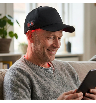 Lysterapi-caps, infrarød - Trådløs, USB-C lading, Infrarød