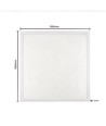 60x60 LED-panel, 30W - Høyde:8mm, RA90, DALI / push dimbar, UGR19, hvit kant