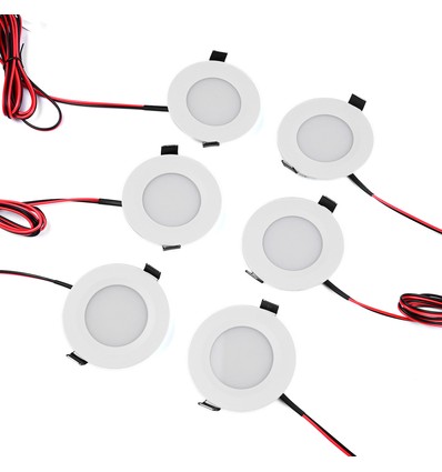 LEDlife nedgravningsspot - 3W, rund, rustfritt stål, 24V AC/DC
