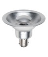 BA15d AR70 9W dimbar LED-pære, 12V - 510lm, 35 grader, grått kabinett