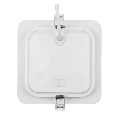 12W Dure 3 kvadratisk LED-taklampe - CCT, IP54, 14,5x14,5 cm