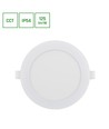 12W Dure 3 innfelt panel - CCT, IP54, Ø14,5cm, rund