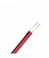 5m 1,2mm² kabel rød/svart - 2-leder (16AWG), 12V-24V, til LED-strip