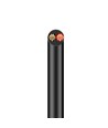 5m Kabel rød/svart, sort rund - 2x0,35mm², 12-24V, til LED-strip