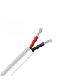 20m Kabel rød/svart, hvit rund - 2x0,35mm², 12-24V, til LED-strip