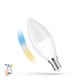 LED 5W Smart Home LED pære - Tuya/Smart Life, Google Home, Amazon Alexa kompatibel, C38, E14