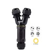Sort Y-koblingsboks, 5-leder - IP68 vanntett, for skjøting av ledninger, Ø8-12mm kabel