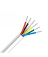 100m RGB+CCT kabel, hvit rund - 6x0,35mm², 12V-24V til LED-strip