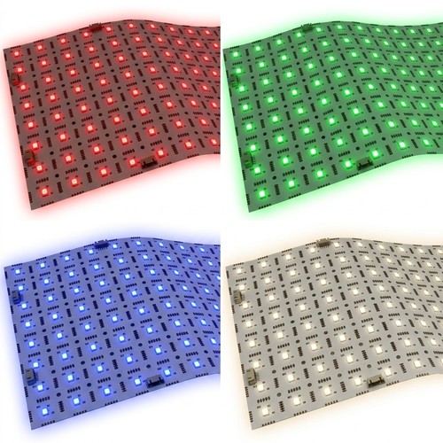 Foldbar LED Ark RGB+NW RA95 - 24V DC, IP20, 49x24cm, 45W