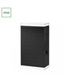 Lumina Dublo solcelle vegglampe, 3000K - 1800mAh, 16x10cm, sort kant, inkl. lyskilde