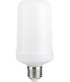 E27 5W LED-pære med flammeeffekt - 14cm, 1500K, flicker flame effect